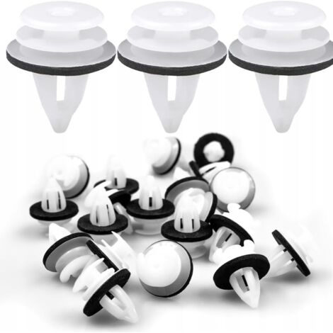 Ahlsen 100 Uds Clips universales para coche Clips de sujeción para coche herramientas remaches de plástico Clips para el cuerpo para parachoques puerta de coche guardabarros Kit de reemplazo de empuje