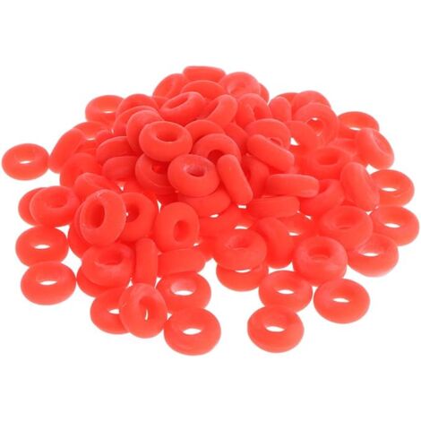Ahlsen 100pcs Castration Rubber Ring Pliers Accessories, Elastic Tail Trimming, Reusable