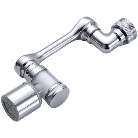 Ahlsen 1080° Schwenk-Auszugsarmatur, neue multifunktionale, verstellbare Brausearmatur mit Keramikkern, belüftete Armatur mit 2-Modus-Adapter, Filterkartusche mit Sichtfenster