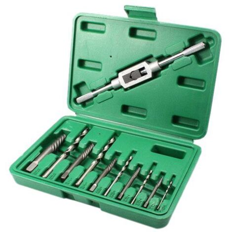 Ahlsen 11 extractores de tornillos dañados, tornillos rotos con caja de almacenamiento, 1 paquete