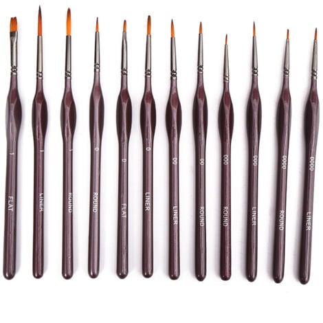 Lot De 12 Pinceaux Acrylique | Le Géant Des Beaux-Arts