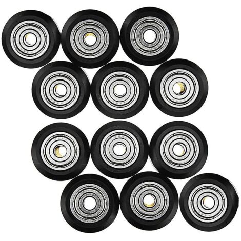 Ahlsen 12 Stück 3D-Druckermodelle V-Slot-Riemenscheibe Pom-Riemenscheibe für Cr-10, Cr-10s