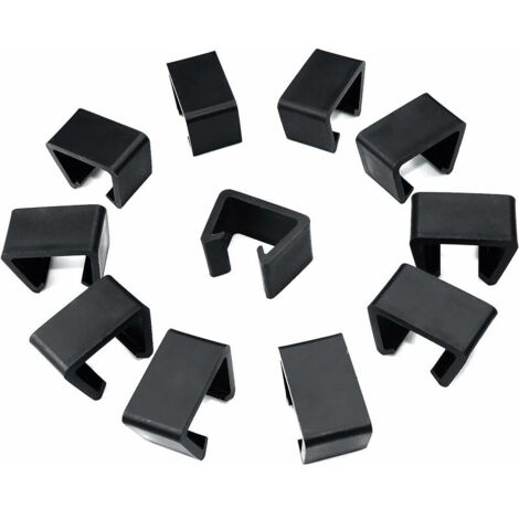 Ahlsen 12 Uds Clips para muebles de ratán Clips para muebles de Patio de mimbre para muebles de jardín módulos de exterior sofá Muebles De Jardín