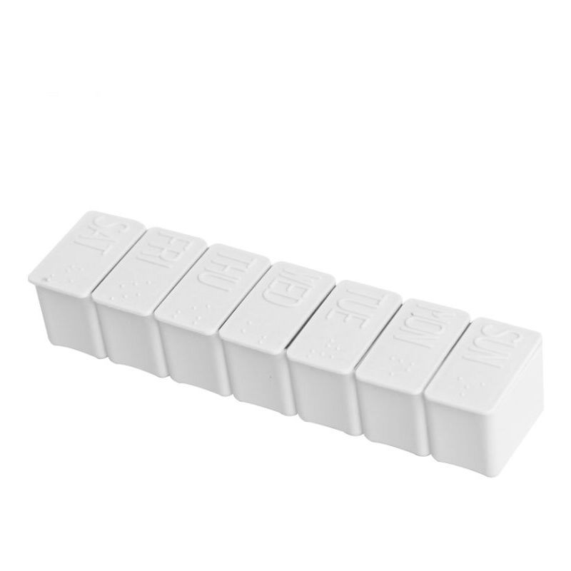 12pcs Mini boîte à outils de voyage en plastique portable de boîte à pilules, gris (13 3.12.3cm) - Ahlsen