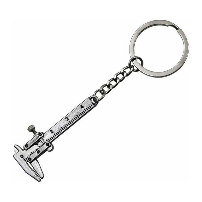 Ahlsen - 15pcs Nouveau Portable 0-4 cm Mini Pied à Coulisse Porte-clés Outils de jaugeage de Mesure Porte-clés Style Simulation modèle règle Vernier