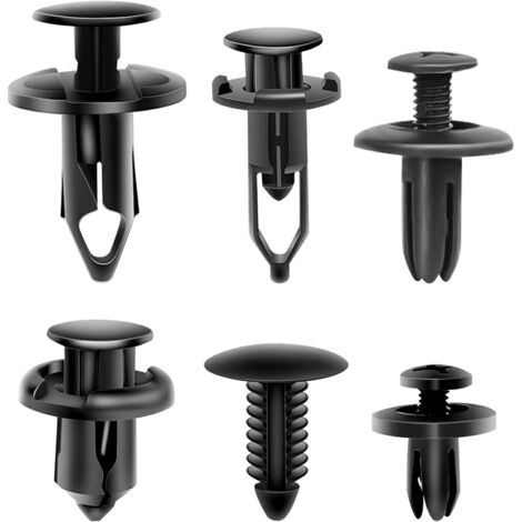 Ahlsen 190 Pièces Clips Voiture, Rivet Clip Plastique Voiture Réparation Automobile, Rivets en Plastique Attaches, Rivet Clip Plastique Fixation Universel Auto Panneaux Garniture de Portière