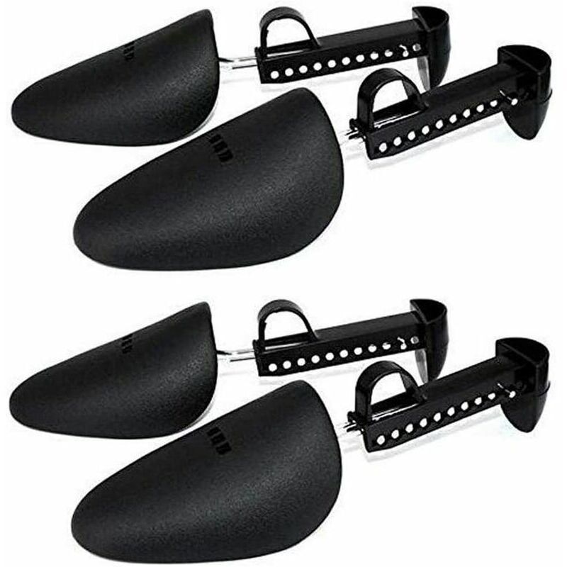 Ahlsen - 2 paires d'étagères à chaussures pour hommes réglables en plastique pour chaussures