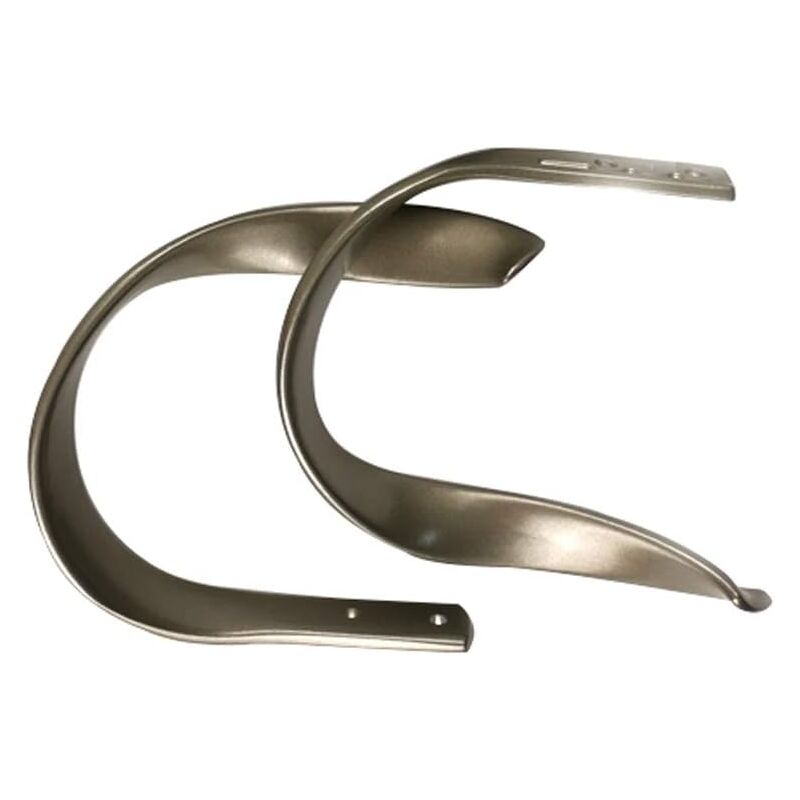 Ahlsen - 2 pièces de retenue de rideau de fenêtre en alliage d'aluminium de retenue de rideau de rideau décoratif (gris)