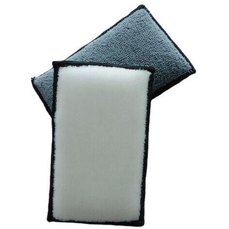 Ahlsen 2 Pièces Éponge De Nettoyage Intérieur en Cuir De Voiture, Voiture Réutilisables Éponges Lavables, Éponge Microfibre pour Vitres De Voiture, Intérieur Frotteur, pour Les Cires, Les Polis