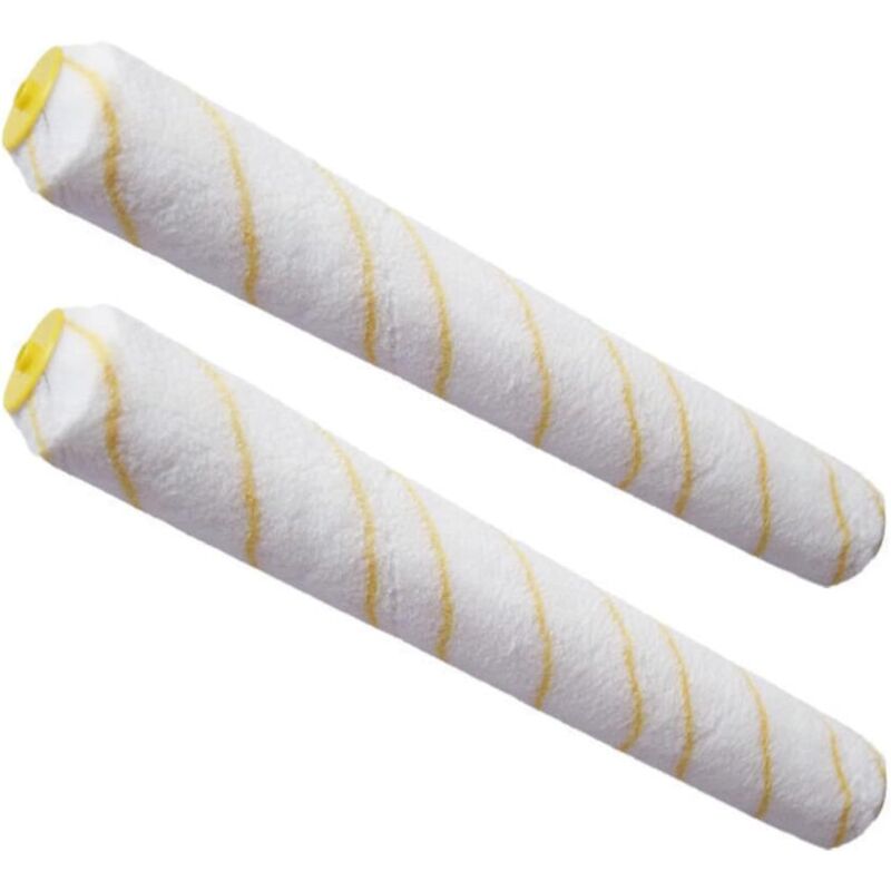 2 pièces Manchons de rouleau de 20 pouces, rouleau de peinture professionnel, Manchon de rouleau de peinture en microfibre, pour peindre les murs et