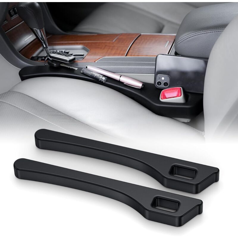 Ahlsen - 2 Pièces Remplissage de Siège de Voiture, Gap Filler Pad pour Siège Auto, Évite la Chute de Petits Objets dans l'Espace, Coussin Intérieur
