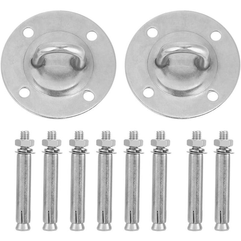 2 Supports muraux pour, Crochets Robustes, Convient comme Support pour Fauteuil Suspendu, Hamac & Sac de Boxe, pour Yoga, balançoire Accessoires