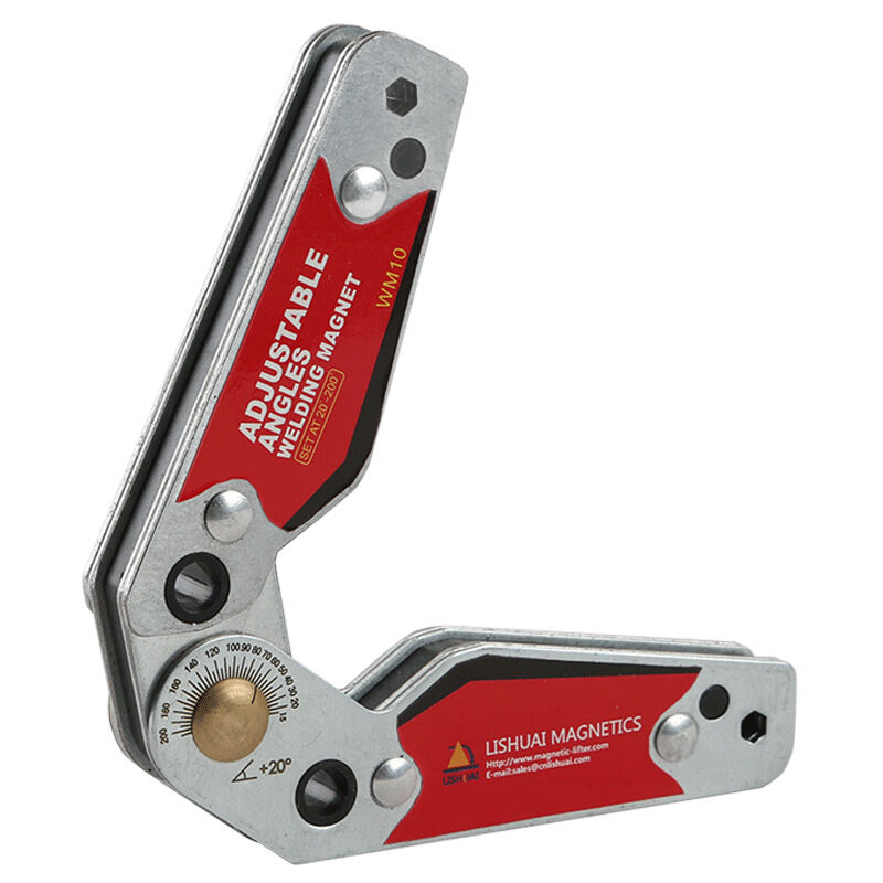 Ahlsen - 20 ° -200 ° Réglables Support Magnétique de Soudure ,Angles ajustables de soudage Aimant support de soudure magnétique Presses d'angles Fort
