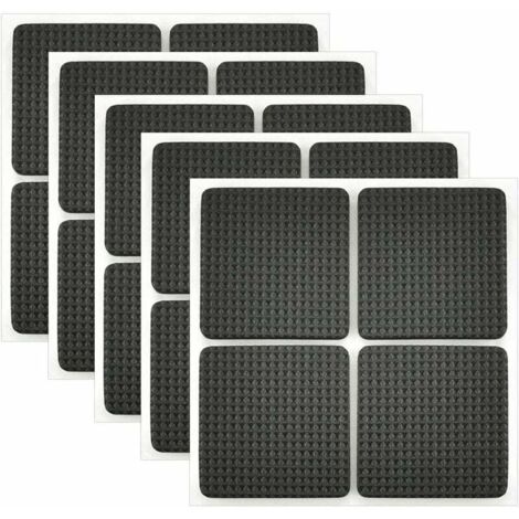 Ahlsen 20 almohadillas de goma antideslizantes, almohadillas de goma autoadhesivas, almohadillas de fieltro autoadhesivas, almohadillas autoadhesivas para muebles para proteger azulejos, mesas, pisos