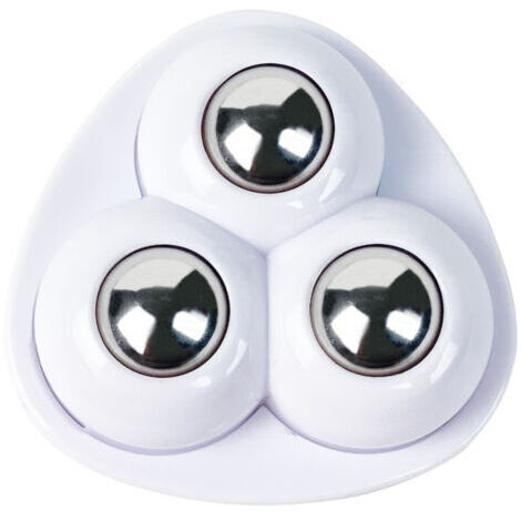 Ahlsen 20 Mini-Lenkrollen, kleine Möbelrollen, 360°-Kugellagerrollen, 3 Stahlkugellager, Mini-Universalrollen für kleine Möbel, Mülleimer