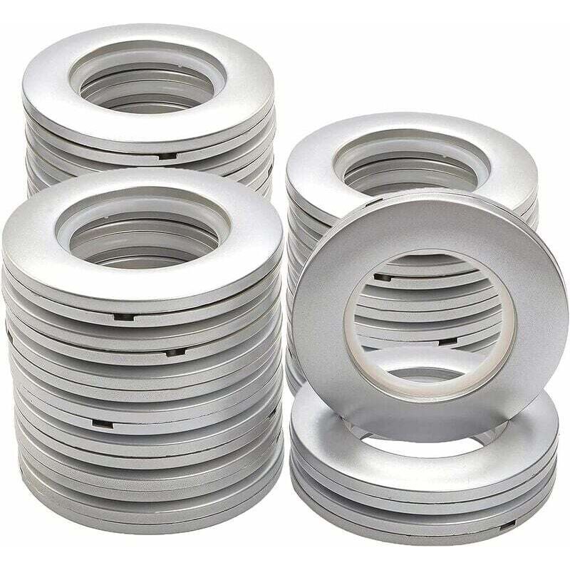 Ahlsen 20 Pièces Crochet De Rideau De Douche Anneaux À Œillets De Rideau Anneaux À Œillets Coulissants Drapés Pour Rideaux De Fenêtre, Rideaux De