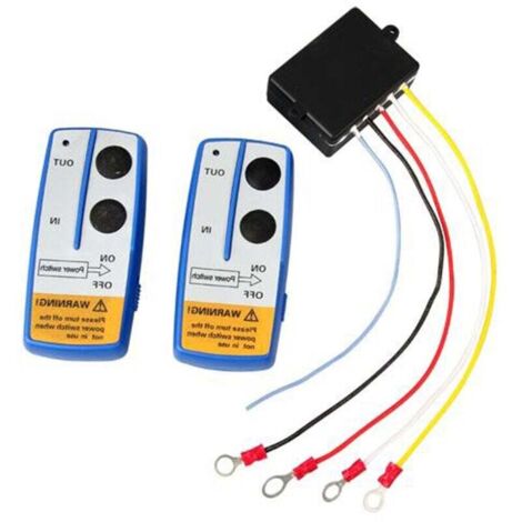 Ahlsen 2PCS 12V Wireless Winde Fernbedienung, Heavy Duty, 78''/20m Reichweite, mit Kontrollleuchte für JEEP ATV SUV