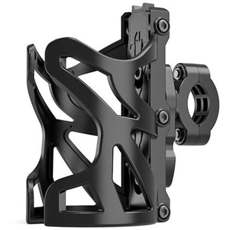 Ahlsen 2pcs Porte-gobelet de moto, porte-gobelet 18 à 30 cm vélo porte-bouteille d'eau guidon taille universelle pour vélo poussette cyclomoteur scooter ,noir