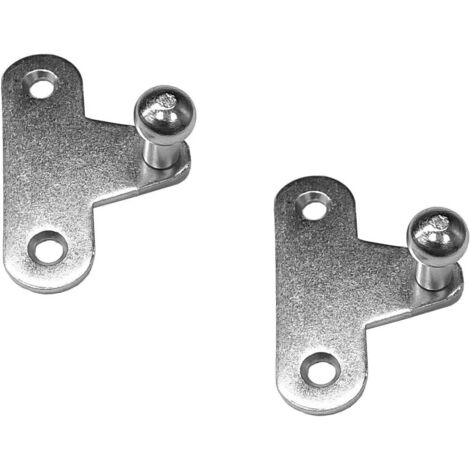 AHLSEN 2x rotule pour vérin de meuble compas support pivot connecteur métal  placage au nickel attache rapide porte rabattable placard cuisine