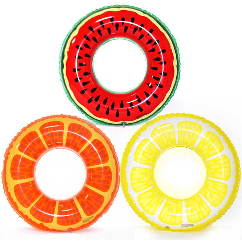 3 Pcs Anneau de natation de fruits adultes gonflables en pvc eau orange orange anneau de natation anneau de bouée de sauvetage gonflable - Ahlsen
