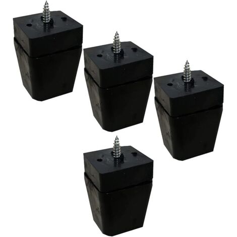 Ahlsen 30  40 mm Möbelbeine, rutschfeste Polster für Möbel, Stühle, Sofabeine, Tische und Holzböden, reduzieren Lärm, 4 Stück (schwarz)