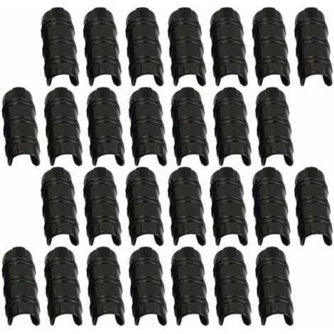 Ahlsen 30 Stück Gewächshausfolien-Clip, 25 mm Gewächshaus-Clip-Folienklemmen-Set für Kunststoff, Gewächshausfolien-Befestigungsklammern, Insektennetz, Gewächshaus-Schattennetz –