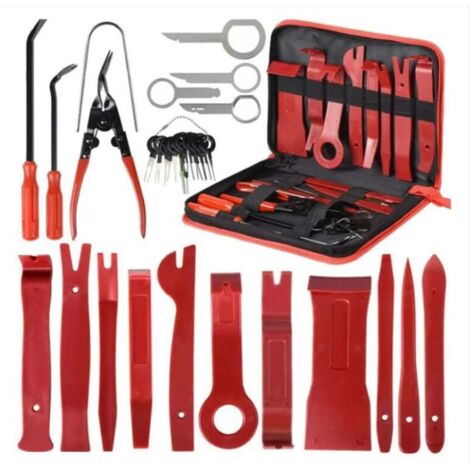Ahlsen 30 Uds herramienta de ajuste herramienta de extracción de instalación de ajuste Interior herramienta de ajuste para Panel de puerta de Radio de coche Kit de ajuste de coche con bolsa
