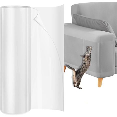 Ahlsen 30cm270cm Petslucent Anti Griffe Chat Canapé - Protection Canape Chat Anti Griffe, Sticker Transparent Autocollant pour Meubles Porte Mur Canapé Tapis