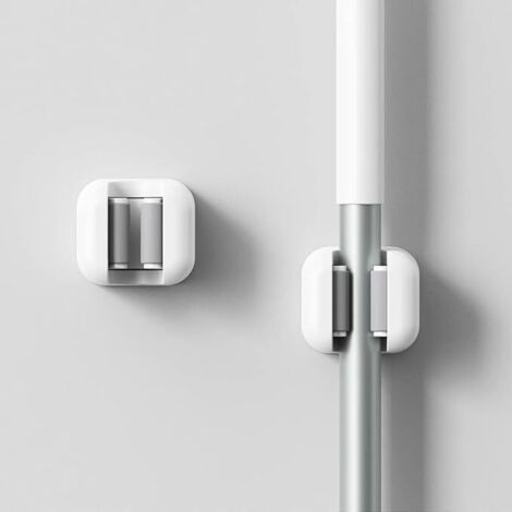 Ahlsen 3er-Set Wandbesenhalter, Mopphalter, Wandclip für Badezimmer, Küche, Garten, Garage.