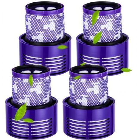 Ahlsen 4 Filter für Dyson V10, V10 Absolute, V10 Animal, V10 Total Clean, waschbar, Ersatzfilter