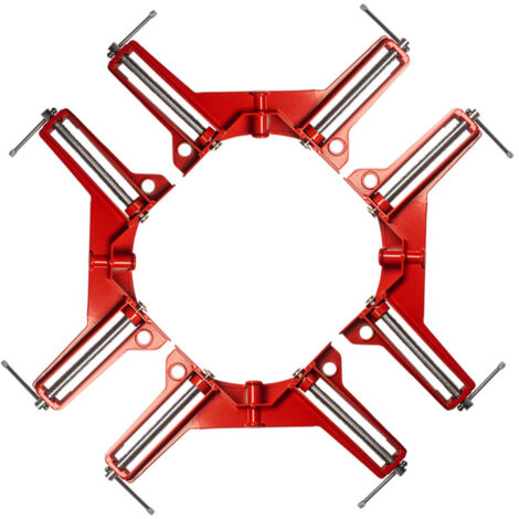 Ahlsen 4 pièces Pince à Angle Droit à 90 Degrés, Serre Joint Angle Droit Etau D'Angle Reglable à Bois Ensemble Pour Cadre Multi Photo Wedge Menuiserie Soudure