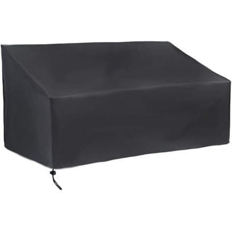 Ahlsen 4-Sitzer-Gartenbank-Abdeckung, Outdoor-Terrassenbank-Abdeckung, staubdicht, UV-beständig, wasserdicht, winddicht, Oxford-Schutzhülle für Sofa (190 x 66 x 89 cm)