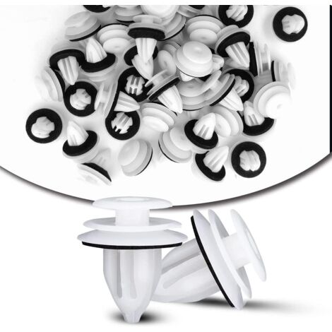 Ahlsen 40 Uds Clip de sujeción para coche Clips de retención universales para vehículos remaches de plástico Clip de sujeción para Panel de carrocería Clip embellecedor para paneles de puerta de coche