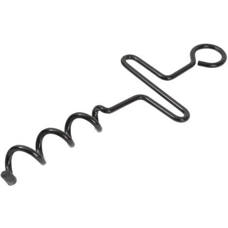 Ahlsen 4er-Set Stahlschlaufen, Spiral-Trampolin-Verankerungsset aus Stahl, Trampolinbefestigungen, Hochleistungs-Verankerungsheringe für Trampoline und Schaukelzelte, 32,5 cm (12,8 Zoll), Schwarz