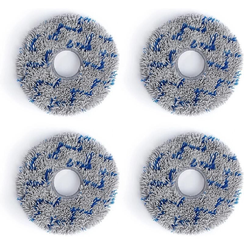 4x Vadrouille lavable à rayures grises,Convient aux lingettes T10/X1 - Ahlsen