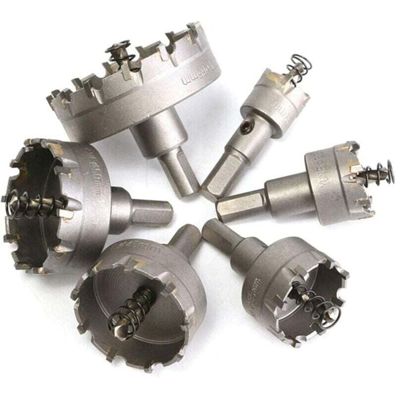 Image of Ahlsen - 6 Stück hss tct Kettensägen-Kernbohrer Bohrer Hartmetall-Lochöffner, 22–65 mm