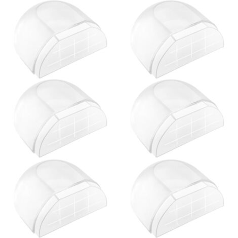 Ahlsen 6 topes para puertas interiores, topes para puertas autoadhesivos, topes para puertas de piso, topes para puertas transparentes para todos los pisos duros, topes para puertas autoadhesivos para