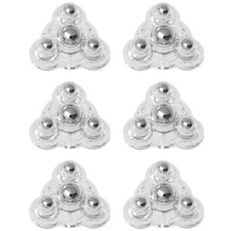 Ahlsen 8 Pièces Mini Roulettes Pivotantes, Petite Roulettes pour Meubles, 360 Degrés Roulettes à Billes, 4 Bille D'acier Roulettes, Mini roue universelle pour petit meuble, bac poubelle