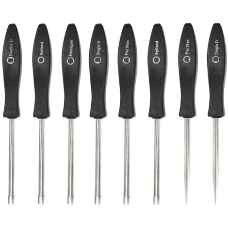 Ahlsen 8-teiliger Vergaser-Einstellschraubendreher, Vergaser-Schraubendreher, Reinigung, Motorreparatur, passend für die meisten 2-Takt-Motoren (8-teiliger Schraubendreher mit Box und Nadel)