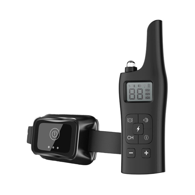 Ahlsen 800M Collier de Dressage de Chien,Collier électrique étanche, avec télécommande, bip, Vibration, Choc et lumière Collier électrique pour de