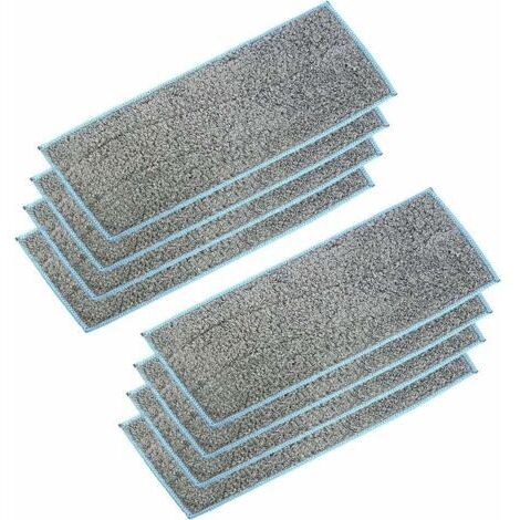 Ahlsen 8er-Pack waschbare und wiederverwendbare Wischmopp-Pads für M6-Wischroboter (270 x 106 mm)