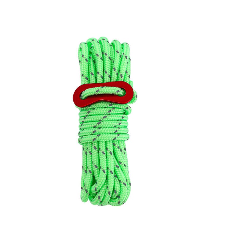 8PCS Corde Tente Camping avec Tendeurs de Tente, Corde de Tente Réfléchissante Corde Camping Corde en Nylon pour Le Camping Randonnée Auvent Tente,