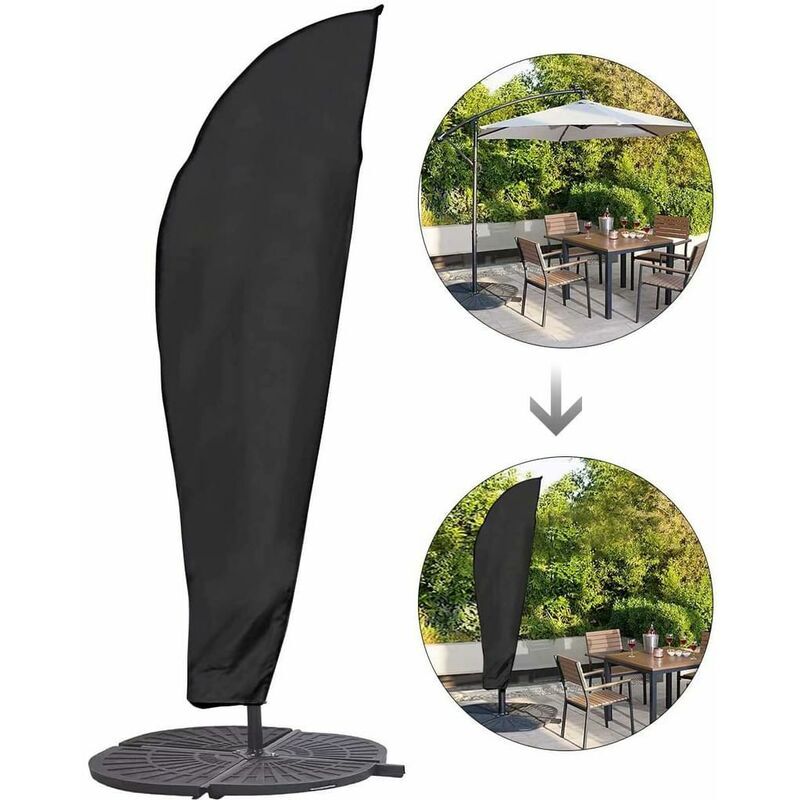 Ahlsen - Accessoire pour parasol Housse de protection pour parasol avec tige et parasol déporté 280CM Grand parasol Protection contre les