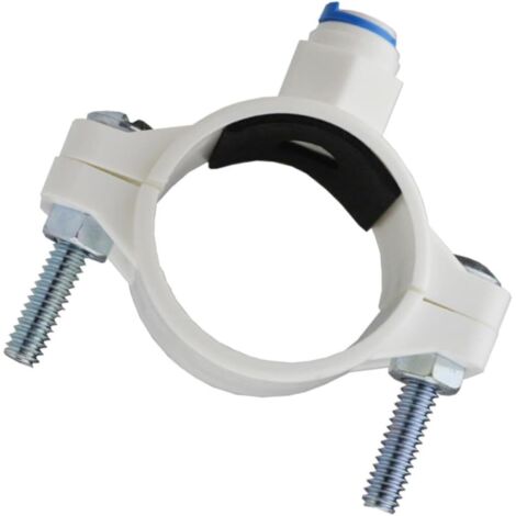 AHLSEN Accessoires de montage - Filtre à eau pour évier - Filtre à eau osmose - Pince de selle 1/4" - Raccord rapide - Filtre à eau - Pince de valve - Clip de filtre à eau - Blanc