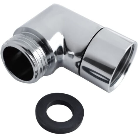 Ahlsen Adaptador de cabezal de ducha de 90°, conector de cabezal de ducha de cobre de 1 pieza, cabezal de ducha G1/2 y adaptador de ducha de mano para conectar cabezales de ducha