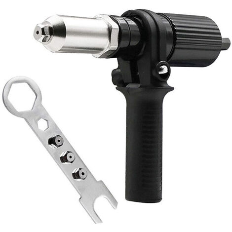 Ahlsen Adaptador de pistola remachadora - remachadora para atornilladores y taladros inalámbricos, (1 pieza)