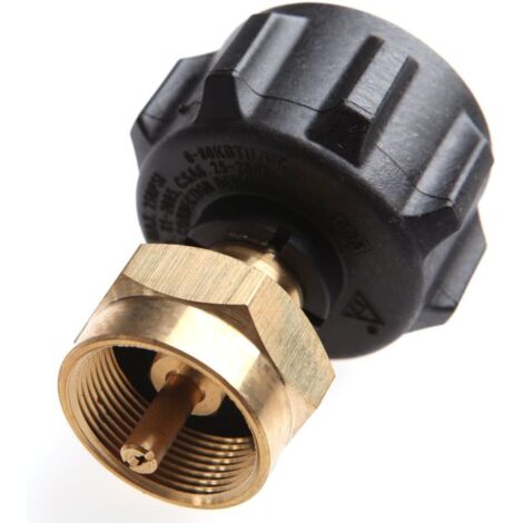 Ahlsen Adaptador de recarga de propano, juego de adaptadores de recarga de botella de propano para estufa de Gas, botella de cocina pequeña (1 pieza)