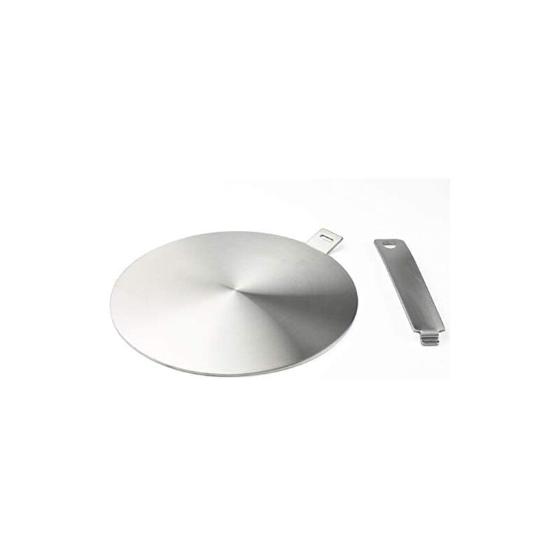 Ahlsen - Adaptateur à induction, disque convertisseur pour plaque de cuisson à induction, plaque de diffusion de chaleur avec poignée et base