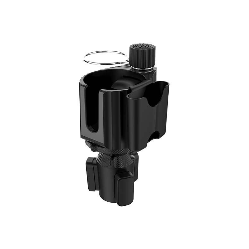 Ahlsen - Adaptateur extensible pour porte-gobelet de voiture avec support de téléphone réglable - Double organiseur de tasse de voiture - Compatible