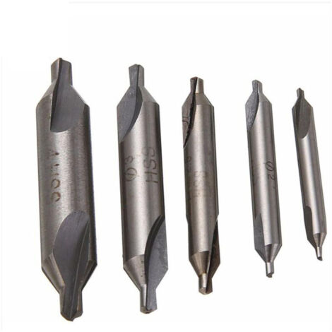 Ahlsen Anderer Bohrer, Mittelbohrer, Doppelendbohrer, 1,5/2,0/2,5/3,0/4,0 mm, 5 Stück